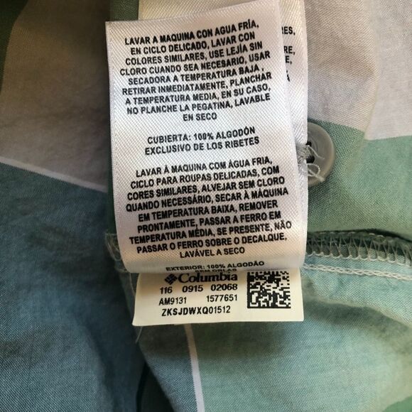 COLUMBIA SHIRT, SHORT Sleeve, Plaid Size S - Picture 5 of 6